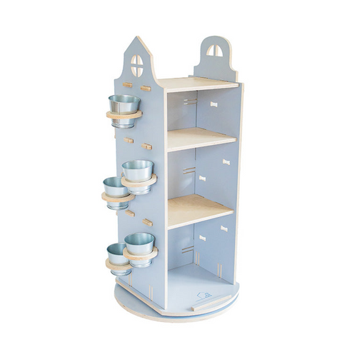 360° Cottage Bookstand Gray Wood