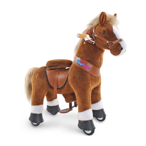 Brown Horse Ride On Toy 