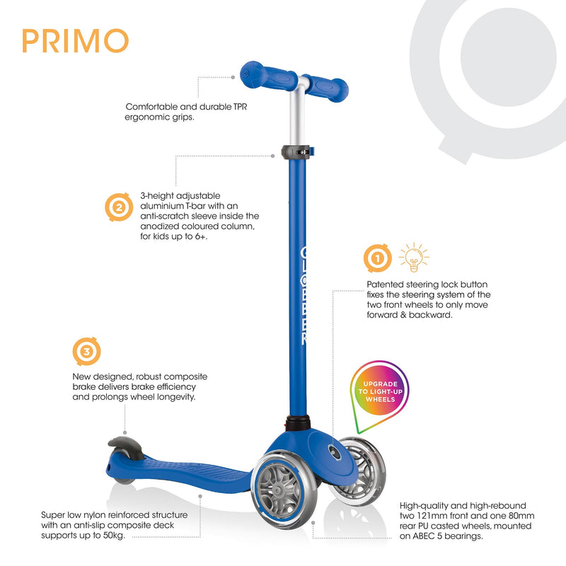 Kids Scooter Primo Foldable in Navy Blue