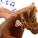 Brown Horse Ride On Toy