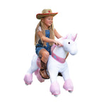 Pink Unicorn Ride On Toy