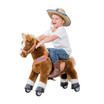 Brown Horse Ride On Toy