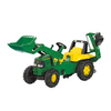 Pedal Tractor with Front Loader & Back Digger by John Deere