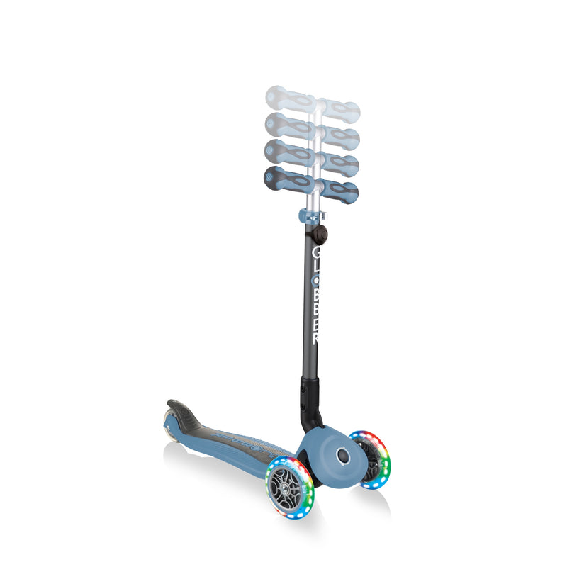 Kids Scooter Deluxe Lights 4-In-1 in Pastel Blue
