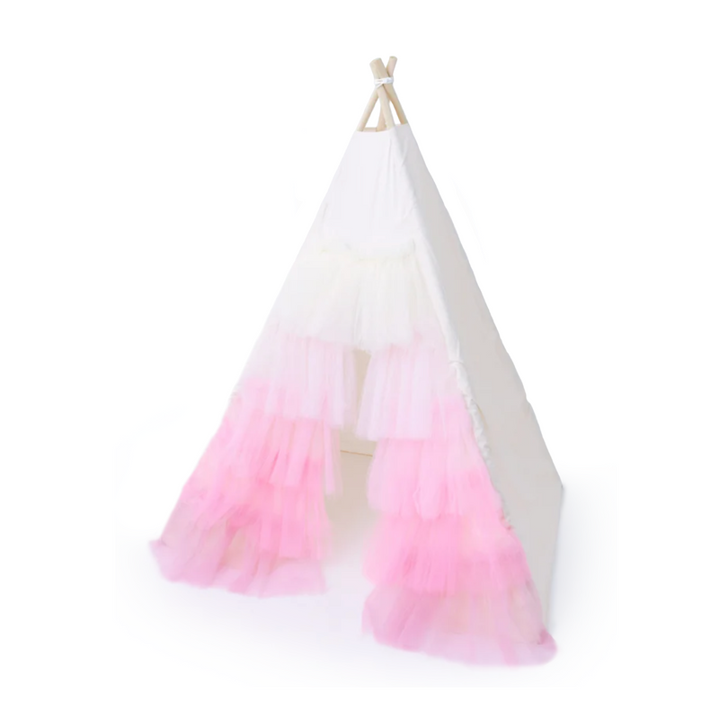 The Pink Ombre Tulle Play Tent