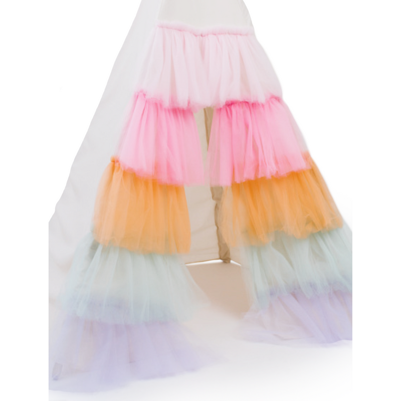 The Rainbow Tulle Play Tent