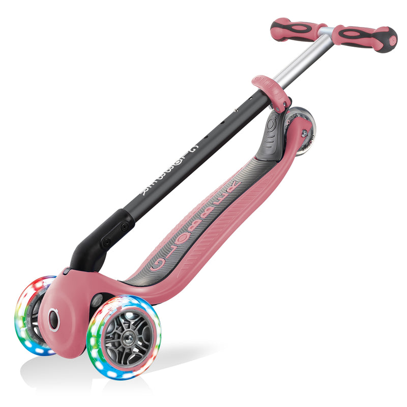 Kids Scooter Deluxe Lights 4-In-1 in Pastel Pink