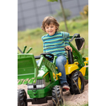 Pedal Tractor with Front Loader & Back Digger by John Deere