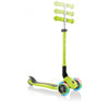 Kids Scooter Primo Foldable Lights in Lime Green