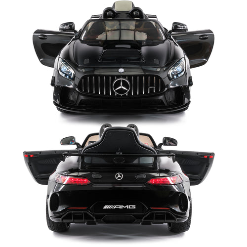 2020 Mercedes GT 12V Ride On Car for Kids with Remote, Touch Screen TV, Leather Seat, Lights - Jay Goodys