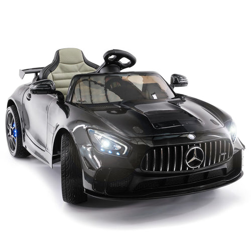 Mercedes GT 12V Ride On Car for Kids with Remote- Black