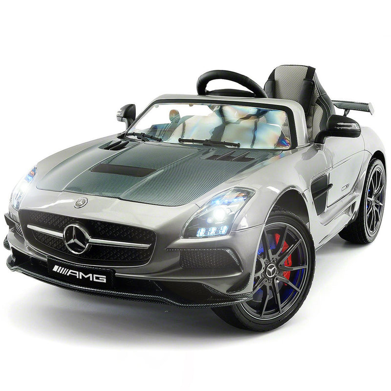Mercedes Benz SLS Kids Ride On Car Silver