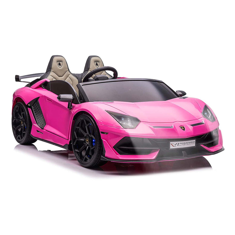 Two Seater Lamborghini Avantador 24V Kids Car In Pink