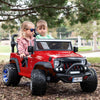 2020 Two (2) Seater Ride On Kids Car Truck w/ Remote, Large 12V Battery, Rubber Tires - Cherry Red - Jay Goodys