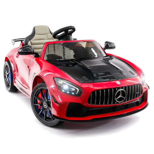 Mercedes GT 12V Ride On Car for Kids with Remote- red