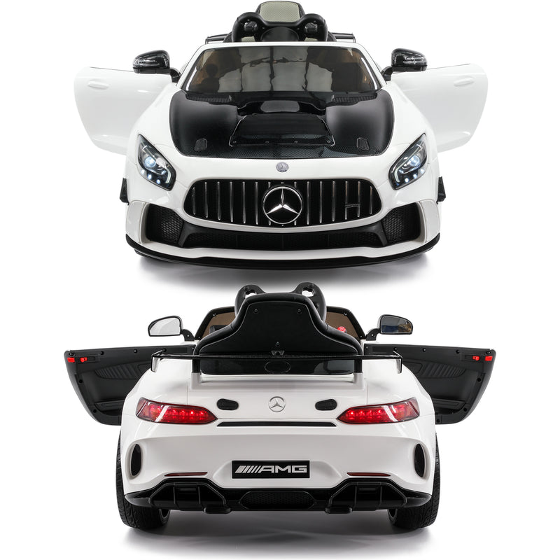 2020 Mercedes GT 12V Ride On Car for Kids with Remote, Touch Screen TV, Leather Seat, Lights - Jay Goodys