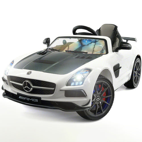 Mercedes Benz SLS Kids Ride On Car White