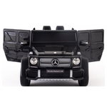 Mercedes G Wagon Maybach 12V Ride On Car for Kids with Remote, Leather Seat, LED Lights- Black