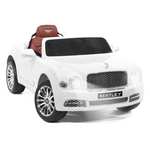 BENTLEY MULSANNE 12V KIDS RIDE ON CAR WITH PARENTAL REMOTE CONTROL | WHITE