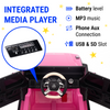 Mercedes G Wagon Maybach 12V Ride On Car for Kids with Remote, Leather Seat, Lights- Pink