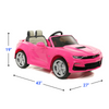 CHEVROLET CAMARO SS 12V KIDS RIDE-ON CAR WITH PARENTAL REMOTE CONTROL | PINK