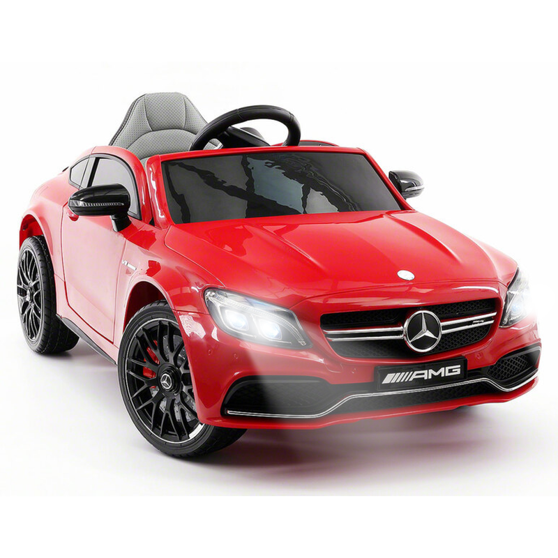Red Mercedes C63S Ride On Car for Kids with Remote