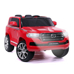 TOYOTA LAND CRUISER 12V KIDS RIDE-ON CAR WITH R/C PARENTAL REMOTE- RED