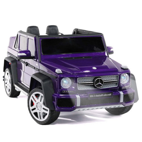 Maybach 12V Ride On Car for Kids Purple