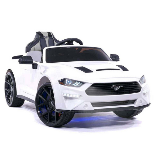 Ford Mustang Kids Electic Ride On Car in White