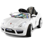 Kids Ride On Sports Car In White